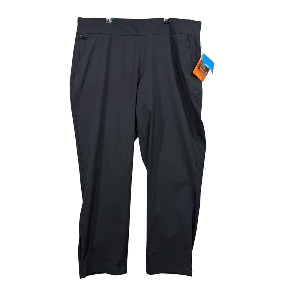 Columbia All Seasons Pull-On Pant Womens 1X Black Omni-Shade Straight Gorpcore